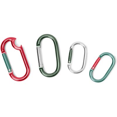 Tchibo - 4 Karabinerhaken - silber Tchibo - 4 Karabinerhaken - silber