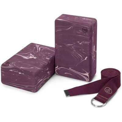 Tchibo - Yoga-Set - weinrot Tchibo - Yoga-Set - weinrot