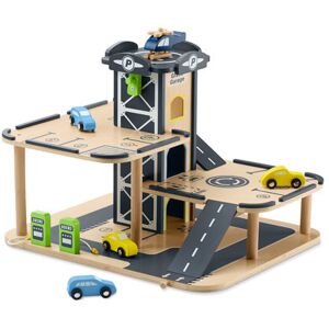 Tchibo - Holz-Parkgarage mit Autos - Mehrfarbig -Kinder Metall   unisex