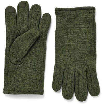 Tchibo - Strickfleece-Handschuhe - Unisex - Gr. 7,5 - khaki Tchibo - Strickfleece-Handschuhe - Unisex - Gr. 7,5 - khaki
