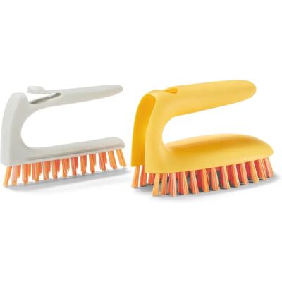 Tchibo - 2-in-1-Fliesen-Bodenbürste - orange Tchibo - 2-in-1-Fliesen-Bodenbürste - orange