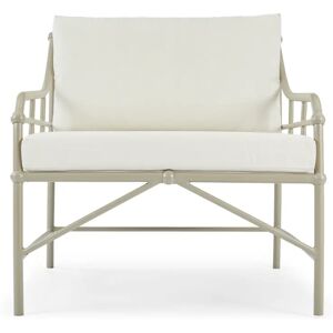 NV GALLERY Outdoor-Sessel AMALFI - Outdoor-Sessel, Stoff in Cremeweiß & Metall in Taupe