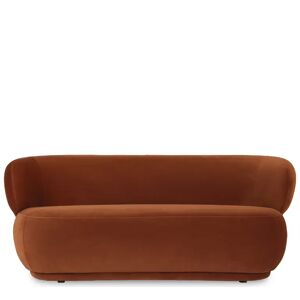 NV GALLERY 2-Sitzer-Sofa GIULIA - 2-Sitzer-Sofa, Samt in Terrakottabraun, B170  Terrakotta-Braun