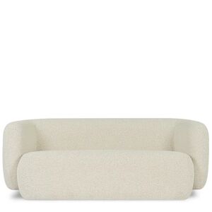 NV GALLERY 2-Sitzer Sofa VOLTA - 2-Sitzer Sofa, Bouclé Stoff in Oatmeal Weiß, B170  Weiß