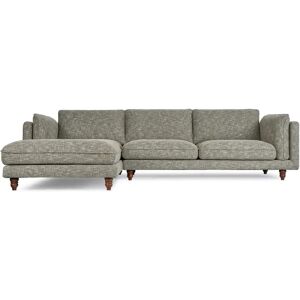 NV GALLERY Ecksofa COTTAGE - Ecksofa links, Pfeffergrau, B303  Grau / Braun