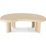 NV GALLERY Couchtisch ANTONIO - Couchtisch mit organischen Formen, Holz in Beige, 80 x 110cm  Beige