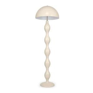 NV GALLERY Stehleuchte POWERS - Stehlampe, Beige mit Glossy Finish, H152  Beige