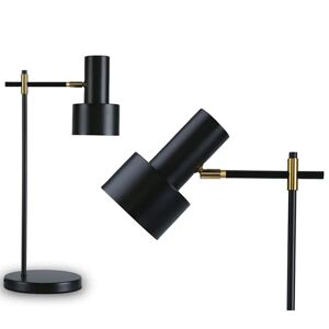 NV GALLERY Tischlampe DOUBLESHOT - Moderne Tischlampe, schwarzes Metall, H60  Schwarz