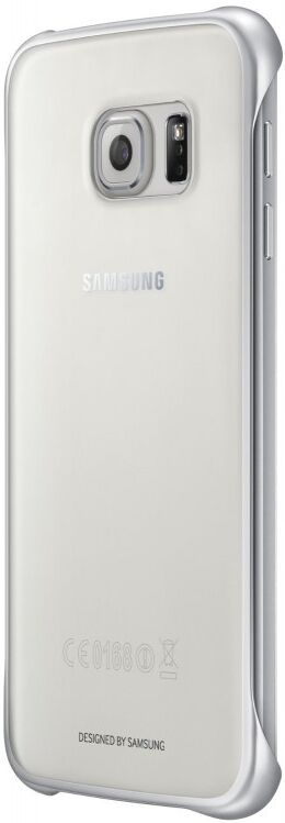 Samsung EF-QG920BSEGWW Clear Cover Clip-On für Galaxy S6 silber