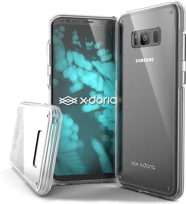 x-doria ClearVue TPU Cover Hülle AntiShock transparent, Samsung Galaxy S8+ S8 Plus