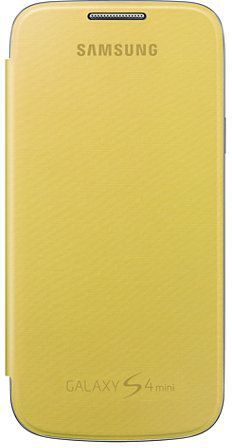 Samsung Flip Cover für Galaxy S4 mini gelb bulk