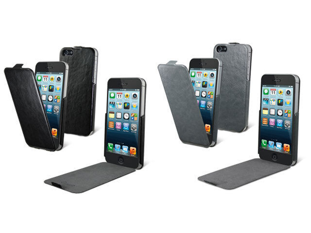 Muvit iPhone 5/5S Muvit iFlip Case schwarz/grau