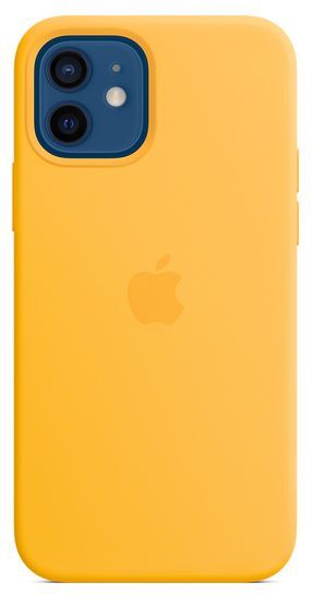 Apple MKTQ3ZM/A Magsafe Silikon Mikrofaser Cover Hülle für iPhone 12 / Pro - Sunflower