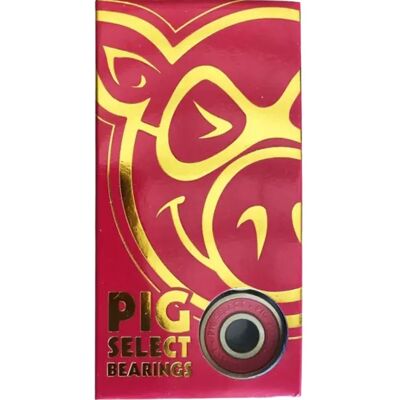 PIG Lager - Modell select - Rot - Langlebige Skateboard Lager PIG Lager - Modell select - Rot - Langlebige Skateboard Lager