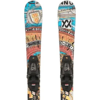 Kinderski Völkl Mini Revolt + 4.5 Vmotion (98cm - Blau) Kinderski Völkl Mini Revolt + 4.5 Vmotion (98cm - Blau)