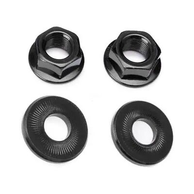 Salt CNC BMX Achsenmuttern (10mm - Schwarz) Salt CNC BMX Achsenmuttern (10mm - Schwarz)