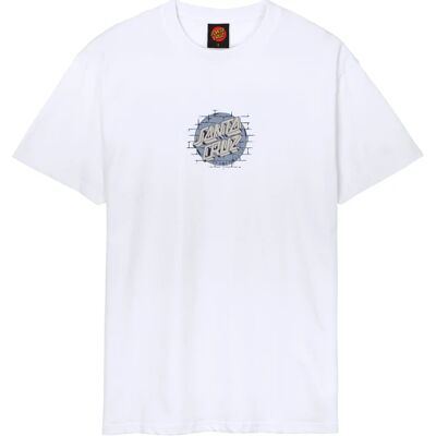 Santa Cruz Apparel T-Shirt Santa Cruz Scrawl Brick Dot (M - Weiß) Santa Cruz Apparel T-Shirt Santa Cruz Scrawl Brick Dot (M - Weiß)