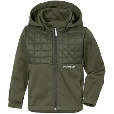 Jacke Didriksons Briska Kinder Softshell (110 - Deep Green) Jacke Didriksons Briska Kinder Softshell (110 - Deep Green)