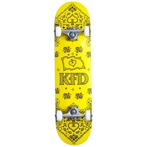 KFD Bandana Skateboard Komplettboard (Gelb)