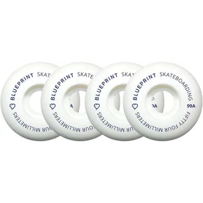 Blueprint Mini Heart 54mm Weiß 99A - Skateboardrollen Blueprint Mini Heart 54mm Weiß 99A - Skateboardrollen