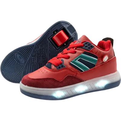Breezy Rollers Breezy Rot Light Beam Schuh Mit Rollen (Rot) Breezy Rollers Breezy Rot Light Beam Schuh Mit Rollen (Rot)