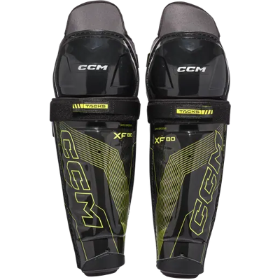 CCM Tacks XF80 Junior Shin Guards Hockey Shin Guards (Schwarz) CCM Tacks XF80 Junior Shin Guards Hockey Shin Guards (Schwarz)
