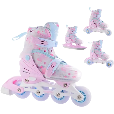 FunActiv Adapt LED 4in1 Inliner Mädchen (Weiß) FunActiv Adapt LED 4in1 Inliner Mädchen (Weiß)