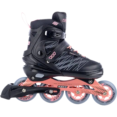 FunActiv Flex-X Verstellbar Inline Skates (Schwarz/Pink) FunActiv Flex-X Verstellbar Inline Skates (Schwarz/Pink)