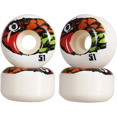 Girl Pictograph 99A Skateboard Rollen 4 Stk. (51mm - Weiß/Rot/Orange) Girl Pictograph 99A Skateboard Rollen 4 Stk. (51mm - Weiß/Rot/Orange)