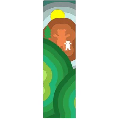 Grizzly Printed Skateboard Griptape (Vista Og Bear) Grizzly Printed Skateboard Griptape (Vista Og Bear)