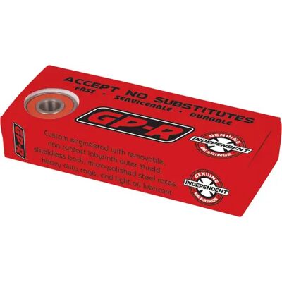 Independent GP-R Skateboard-Lager - Rot, Grau - Set mit 8 Independent GP-R Skateboard-Lager - Rot, Grau - Set mit 8
