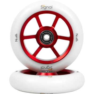 North Scooters North Signal Stunt Scooter Rollen 2 Stk. (Red / White) North Scooters North Signal Stunt Scooter Rollen 2 Stk. (Red / White)