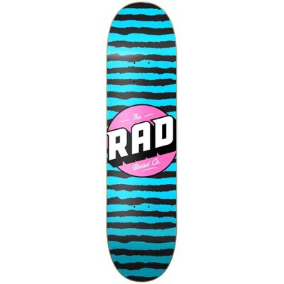 RAD Skateboards RAD Stripes Logo Skateboard Deck (Blue) RAD Skateboards RAD Stripes Logo Skateboard Deck (Blue)