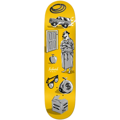 Real Ishod Wair Revealing Skateboard Deck (Gelb) Real Ishod Wair Revealing Skateboard Deck (Gelb)