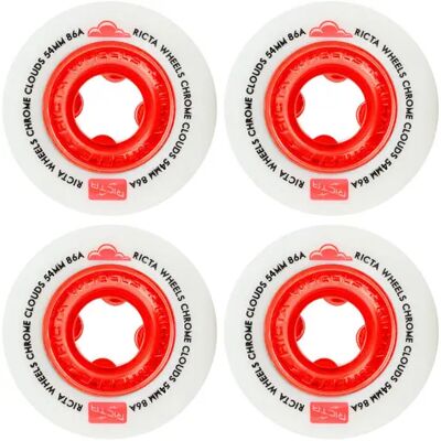 Ricta Chrome Clouds 86A Skateboard Rollen 4 Stk. (56mm - Rot) Ricta Chrome Clouds 86A Skateboard Rollen 4 Stk. (56mm - Rot)