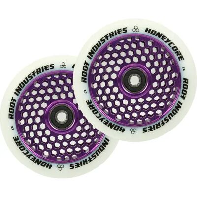 Root Industries Root Honeycore Weiß 110mm Stunt Scooter Rollen 2 Stk. (110mm - Lila) Root Industries Root Honeycore Weiß 110mm Stunt Scooter Rollen 2 Stk. (110mm - Lila)