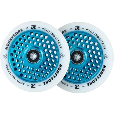 Root Industries Root Honeycore Weiß 110mm Stunt Scooter Rollen 2 Stk. (110mm - Blau) Root Industries Root Honeycore Weiß 110mm Stunt Scooter Rollen 2 Stk. (110mm - Blau)
