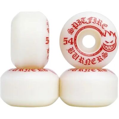 Spitfire Burner Bighead Skateboard Rollen (54mm - Weiß/Rot) Spitfire Burner Bighead Skateboard Rollen (54mm - Weiß/Rot)