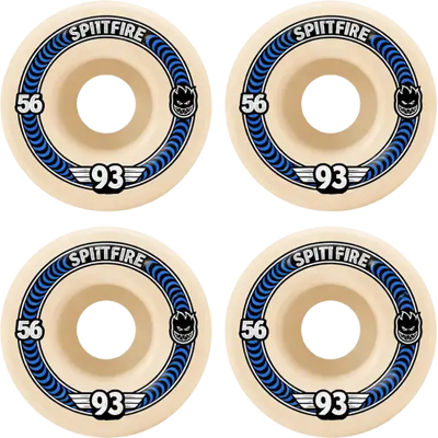 Spitfire Formula Four 93A Classics Skateboard Rollen (56mm - Weiß/Blau) Spitfire Formula Four 93A Classics Skateboard Rollen (56mm - Weiß/Blau)