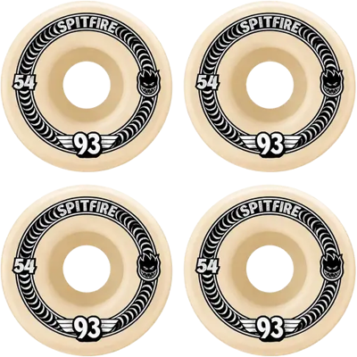 Spitfire Formula Four 93A Classics Skateboard Rollen (54mm - Weiß/Grau) Spitfire Formula Four 93A Classics Skateboard Rollen (54mm - Weiß/Grau)