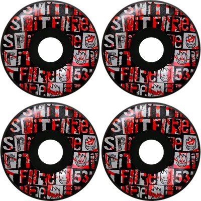 Spitfire Formula Four Ransom Skateboard Rollen (Schwarz/Rot) Spitfire Formula Four Ransom Skateboard Rollen (Schwarz/Rot)