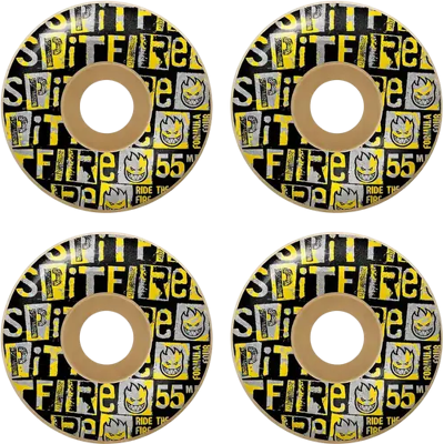 Spitfire Formula Four Ransom Skateboard Rollen (Schwarz/Gelb) Spitfire Formula Four Ransom Skateboard Rollen (Schwarz/Gelb)