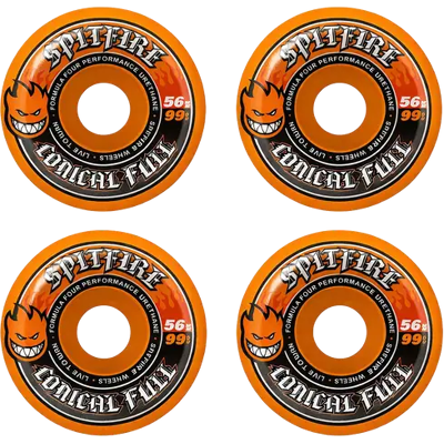 Spitfire Formula Four Team Conical Full Skateboard Rollen (Orange) Spitfire Formula Four Team Conical Full Skateboard Rollen (Orange)