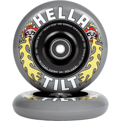 Tilt x Hella Rage Stunt Scooter Rollen 2 Stk. (110mm - Grau) Tilt x Hella Rage Stunt Scooter Rollen 2 Stk. (110mm - Grau)