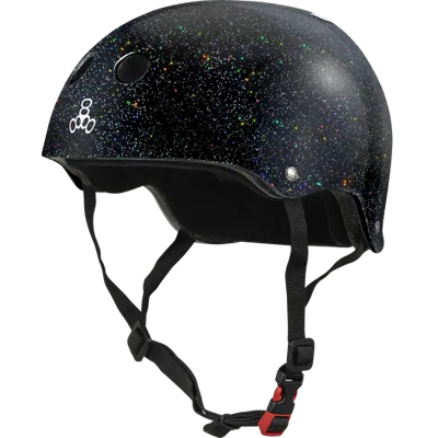 Triple Eight Glitter Sweatsaver Skate Helm (Schwarz) Triple Eight Glitter Sweatsaver Skate Helm (Schwarz)
