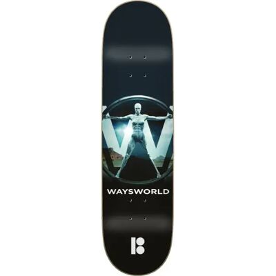 Skateboard Deck Plan B Way Waysworld (8.25" - Schwarz) Skateboard Deck Plan B Way Waysworld (8.25" - Schwarz)