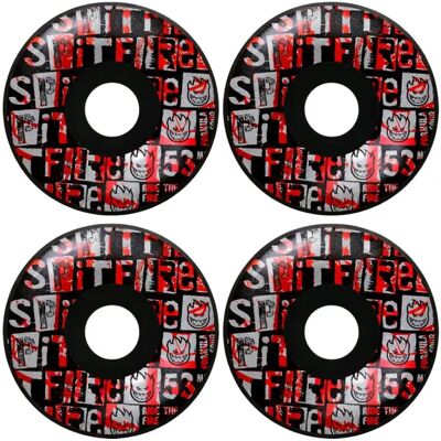 Skateboard Rollen Spitfire Formula Four Ransom (53 - Schwarz/Rot) Skateboard Rollen Spitfire Formula Four Ransom (53 - Schwarz/Rot)
