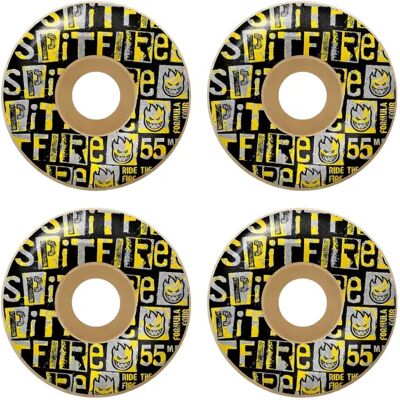 Skateboard Rollen Spitfire Formula Four Ransom (55 - Schwarz/Gelb) Skateboard Rollen Spitfire Formula Four Ransom (55 - Schwarz/Gelb)