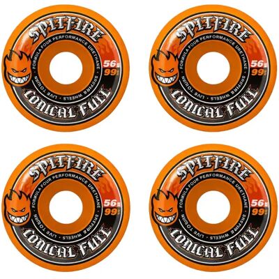 Skateboard Rollen Spitfire Formula Four Team Conical Full (55 - Orange) Skateboard Rollen Spitfire Formula Four Team Conical Full (55 - Orange)
