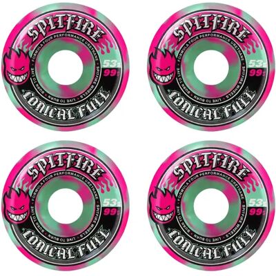 Skateboard Rollen Spitfire Formula Four Team Conical Full (53 - Petrol/Pink) Skateboard Rollen Spitfire Formula Four Team Conical Full (53 - Petrol/Pink)